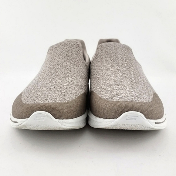 Skechers Performance Go Walk 4 Pursuit Walking Slip On Shoe Heathered Beige Sz 6 - Picture 4 of 16